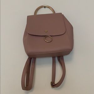 Rose gold backpack